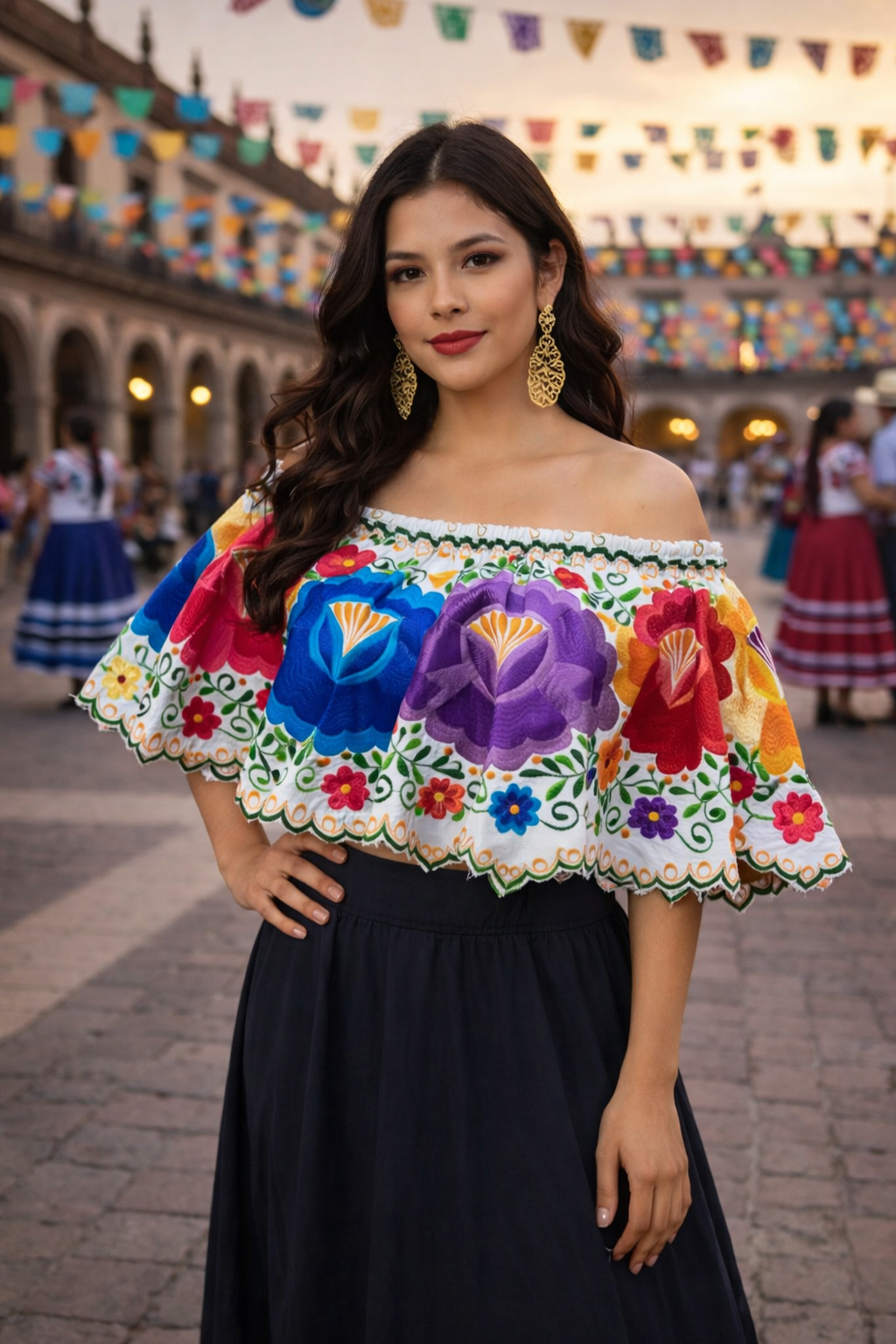 Alma de Pisté Off-Shoulder Top